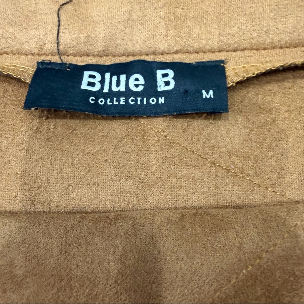 Fringed Suede Mini Skirt - Tan - Picture 4 of 6